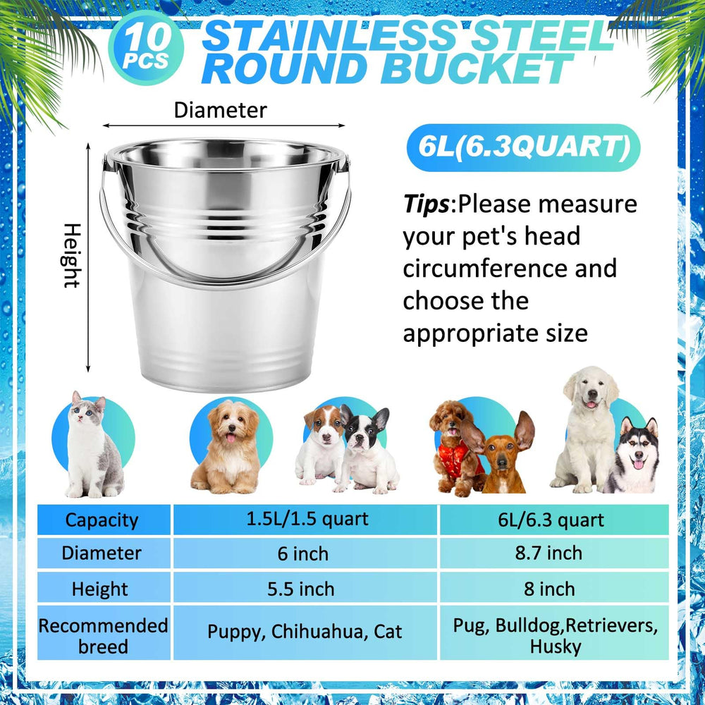 Seau Hicarer de 6,3 qt, capacité idéale pour petites bêtes et usage polyvalent.