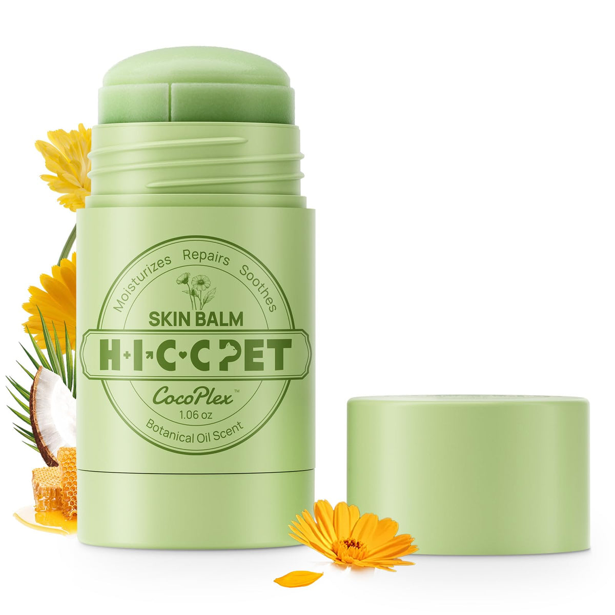 Le baume cutané HICC PET – emballage-tube pratique et portable.