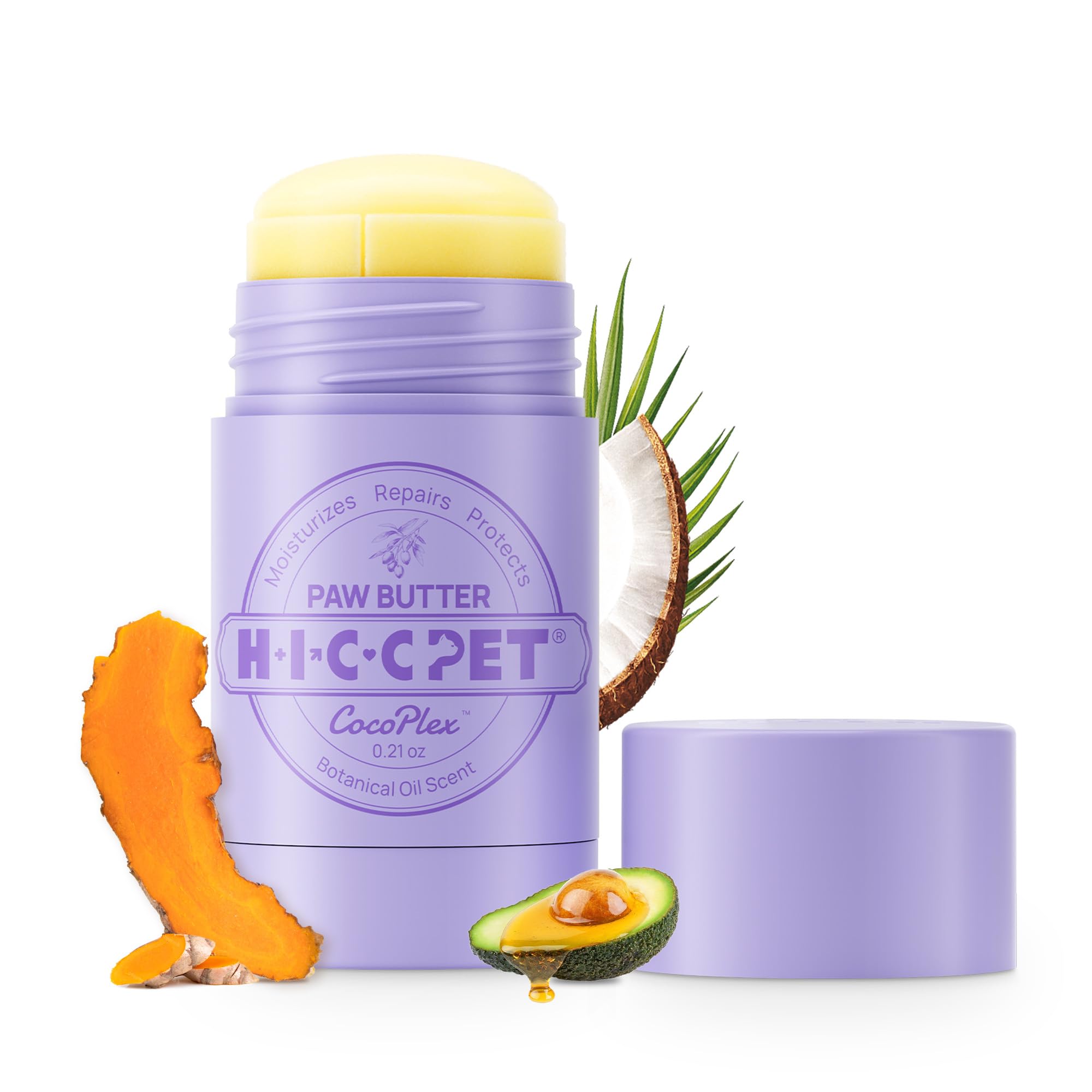 Baume-pattes HICC PET voyage 0,21 oz: protège et hydrate les pattes en déplacement.