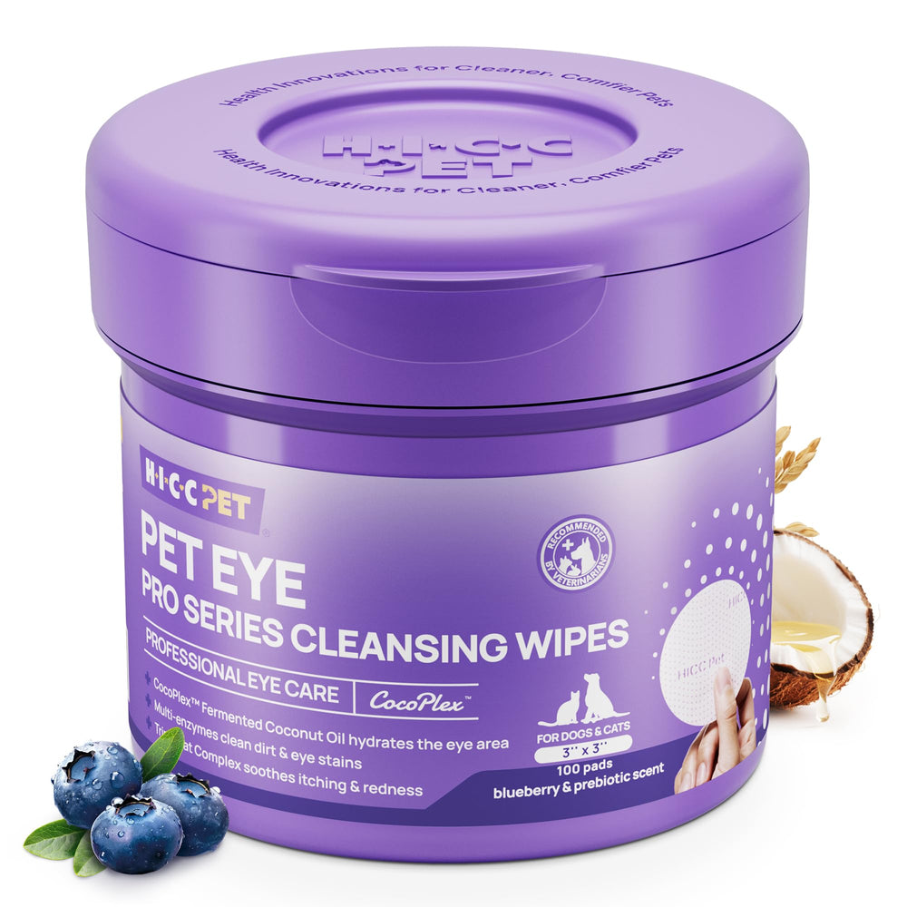 HICC PET Lingettes Yeux emballage bleu — pratique au quotidien pour nettoyer les contours.