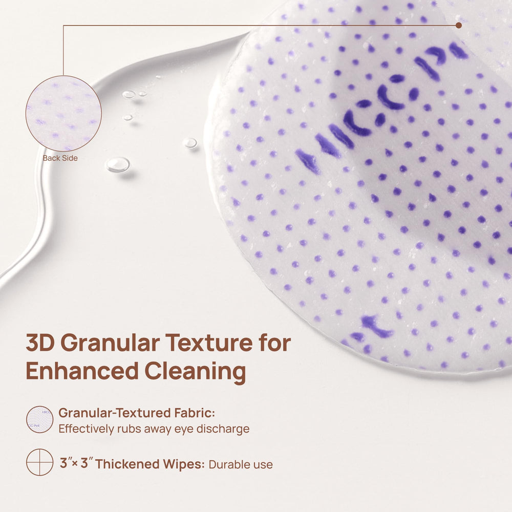 HICC PET Lingettes Yeux ingrédients apaisants — apaise et protège la peau.