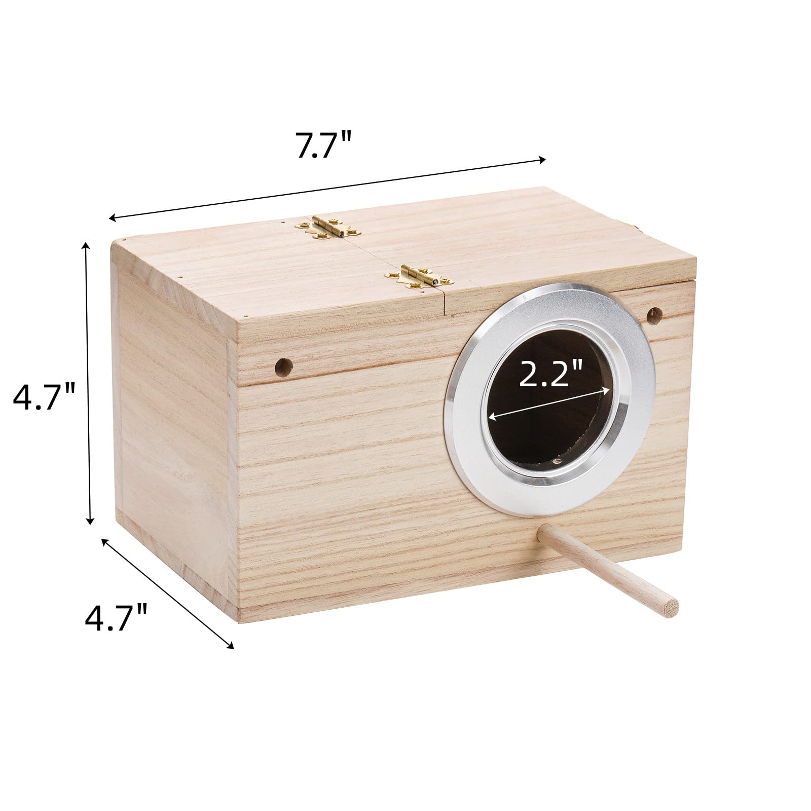 Boîte-nid Hiceeden, entrée en métal protégeant les oiseaux.