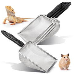 Hiceeden ensemble quatre pelles mailles acier inox pour sable et aquarium