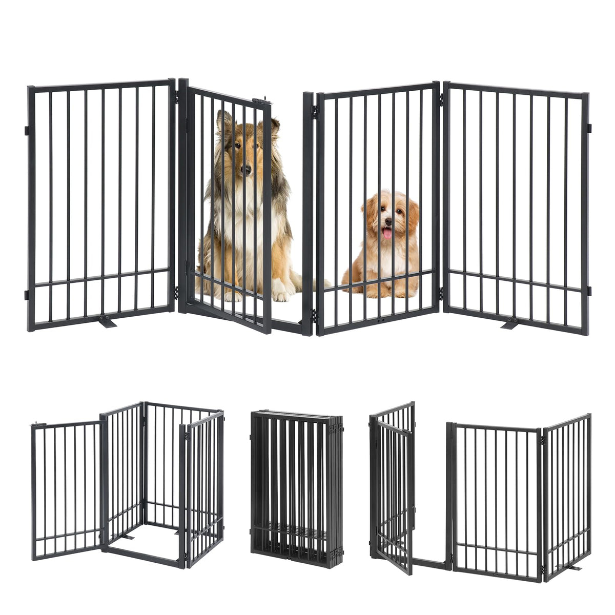 HIDOG barriere-chien-autonome-81-pouces, confinement rapide sans fixation nécessaire.