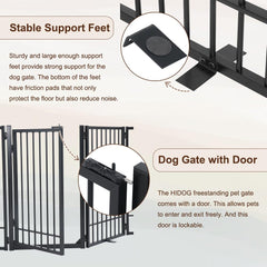 HIDOG pieds-barriere-chien-stables, stabilité renforcée et protection du sol.
