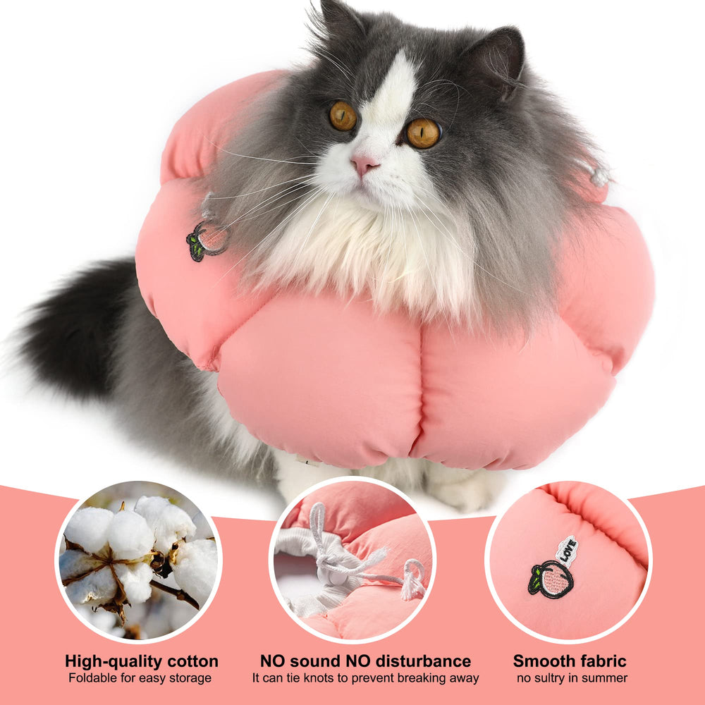 HiDREAM collier-cône chat ajustable, s’adapte au cou pour un port quotidien confortable.