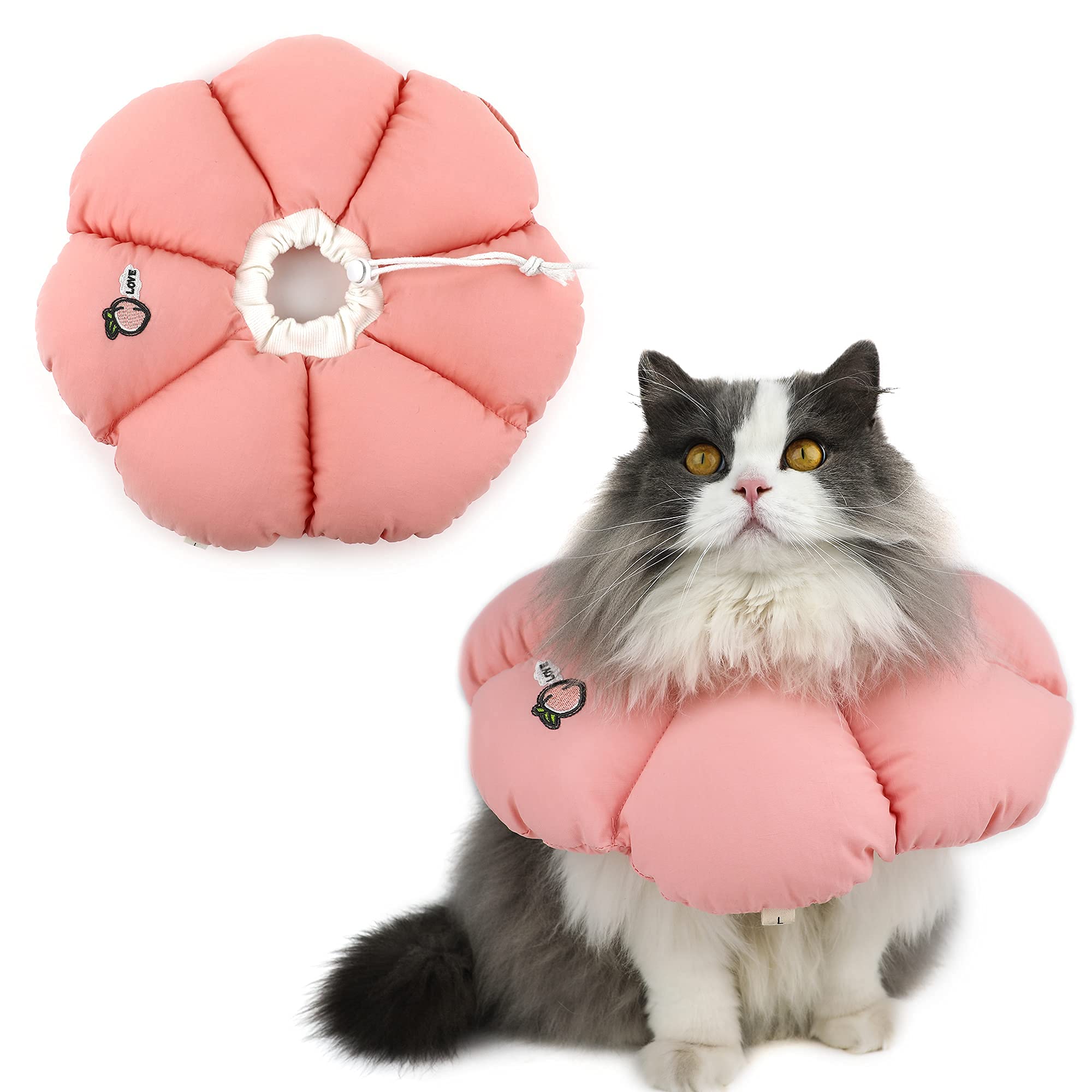 HiDREAM collier-cône chat elisabethain, design élégant et réconfortant pour le rétablissement.