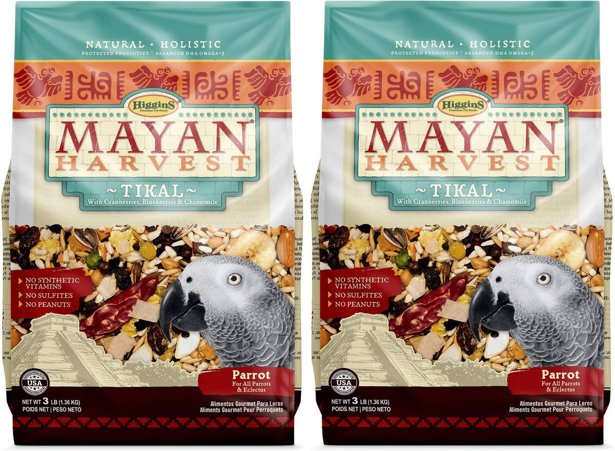Higgins Tikal Mayan Harvest pour perroquet: paquet de 3 livres, nutrition holistique.