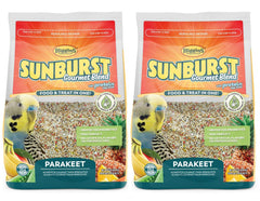 Higgins Sunburst Gourmet Blend pour perruche — emballage pratique et repas équilibrés.