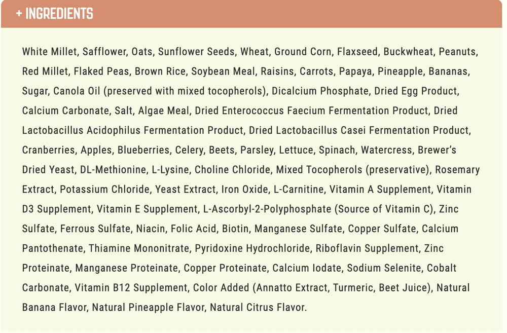 Higgins Vita Seed – mélange naturel de graines et fruits pour une alimentation variée