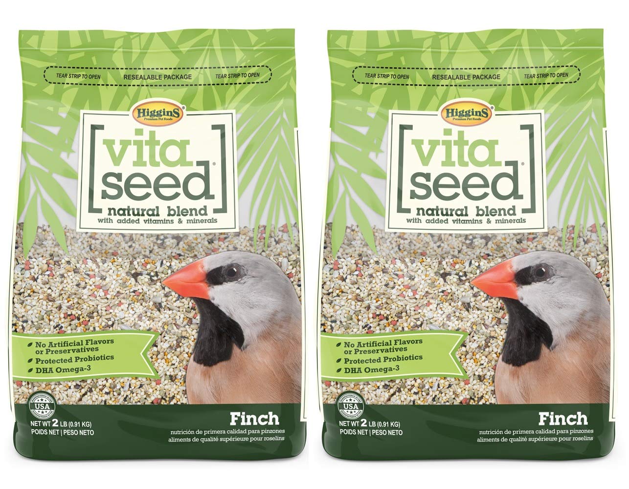 Higgins Vita Seed Mélange Naturel pour pinsons, nourriture saine et équilibrée.
