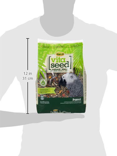 Higgins Vita Seed pour perroquet — ingrédients riches et probiotiques pour digestion.