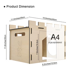 HIIMALEX maison-lapin amovible assure jeu polyvalent et rangement pratique.