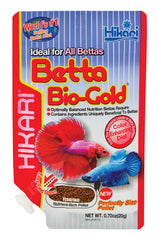 Hikari Betta Bio-Gold, alimentation quotidienne idéale pour bettas actifs et stressés.
