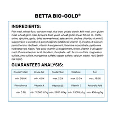 Hikari Betta Bio-Gold, extrait de pépins de raisin pour soutenir le vieillissement sain.