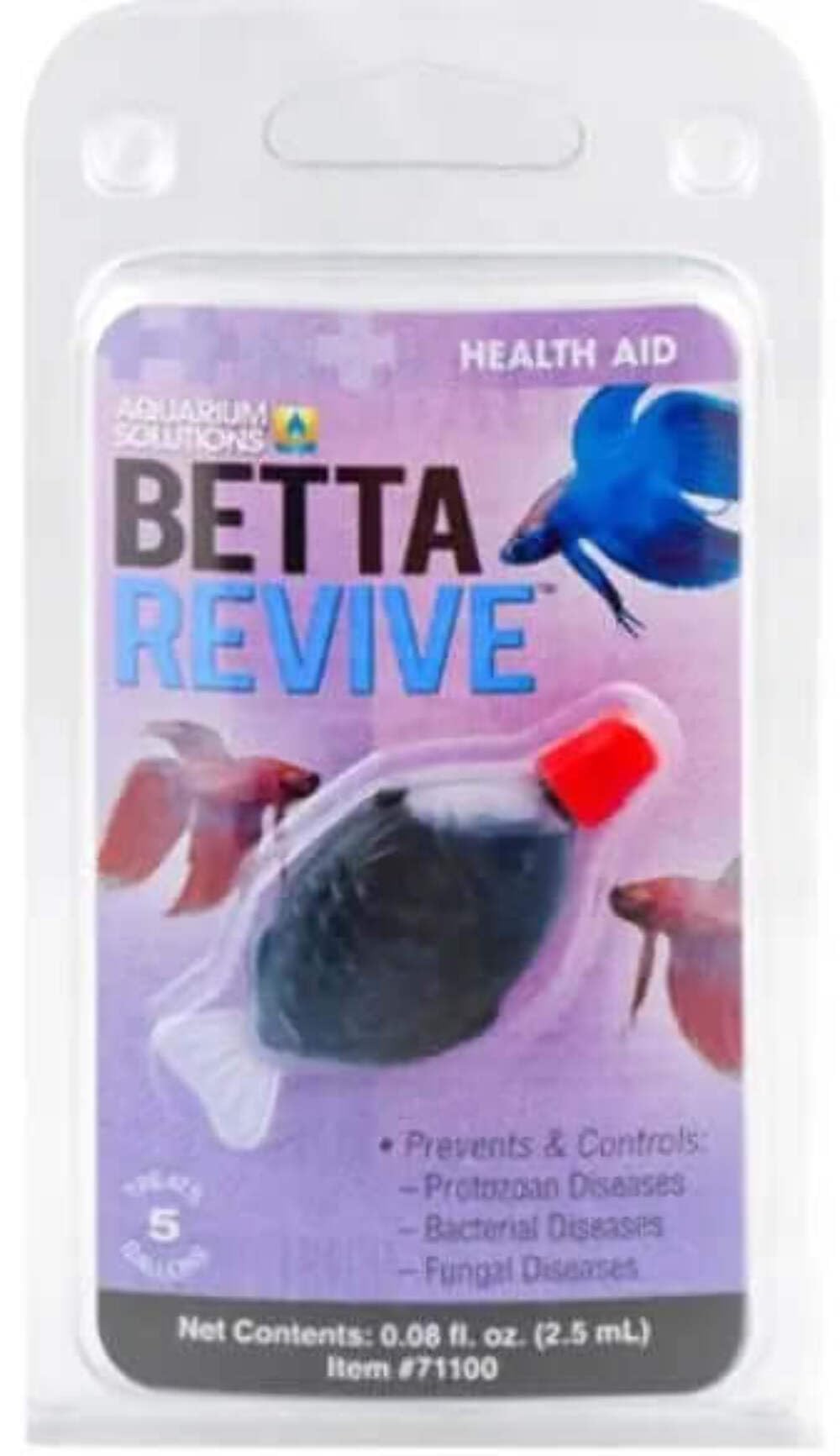 Flacon compact Hikari Betta Revive, idéal pour revitaliser les Bettas lors des soins.