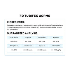 Hikari Bio-Pure Tubifex sans parasites: alimentation sûre pour les animaux.