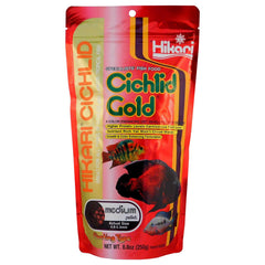 Hikari Cichlid Gold granules moyens pour croissance équilibrée.