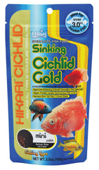 Hikari Cichlid Gold dans l'emballage, prêt à nourrir vos poissons cichlidés.