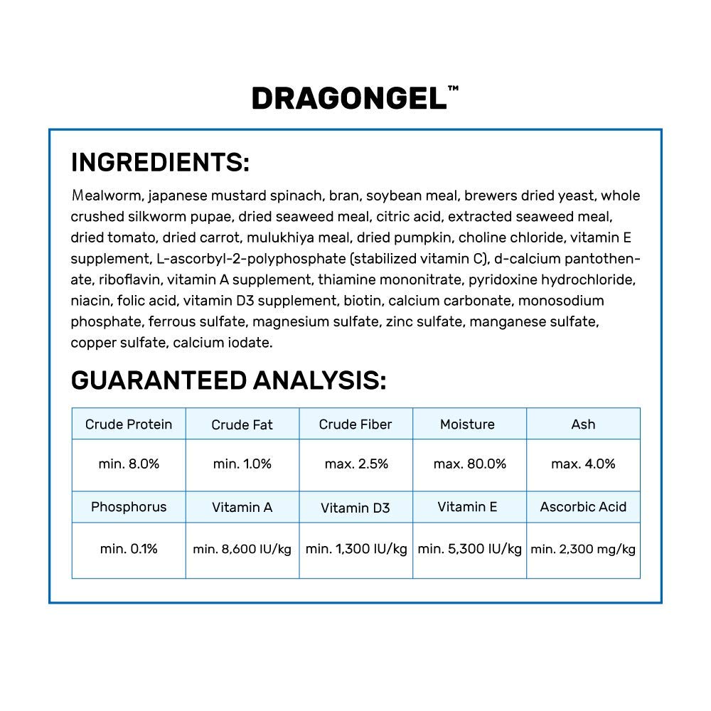 Hikari Dragon Gel présente une texture onctueuse pour une ingestion rapide