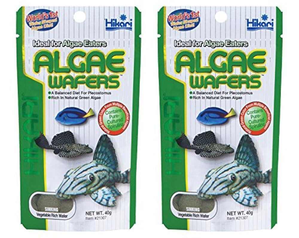 Hikari galettes d’algues tropicales, texture durable pour nourrir les poissons du fond.