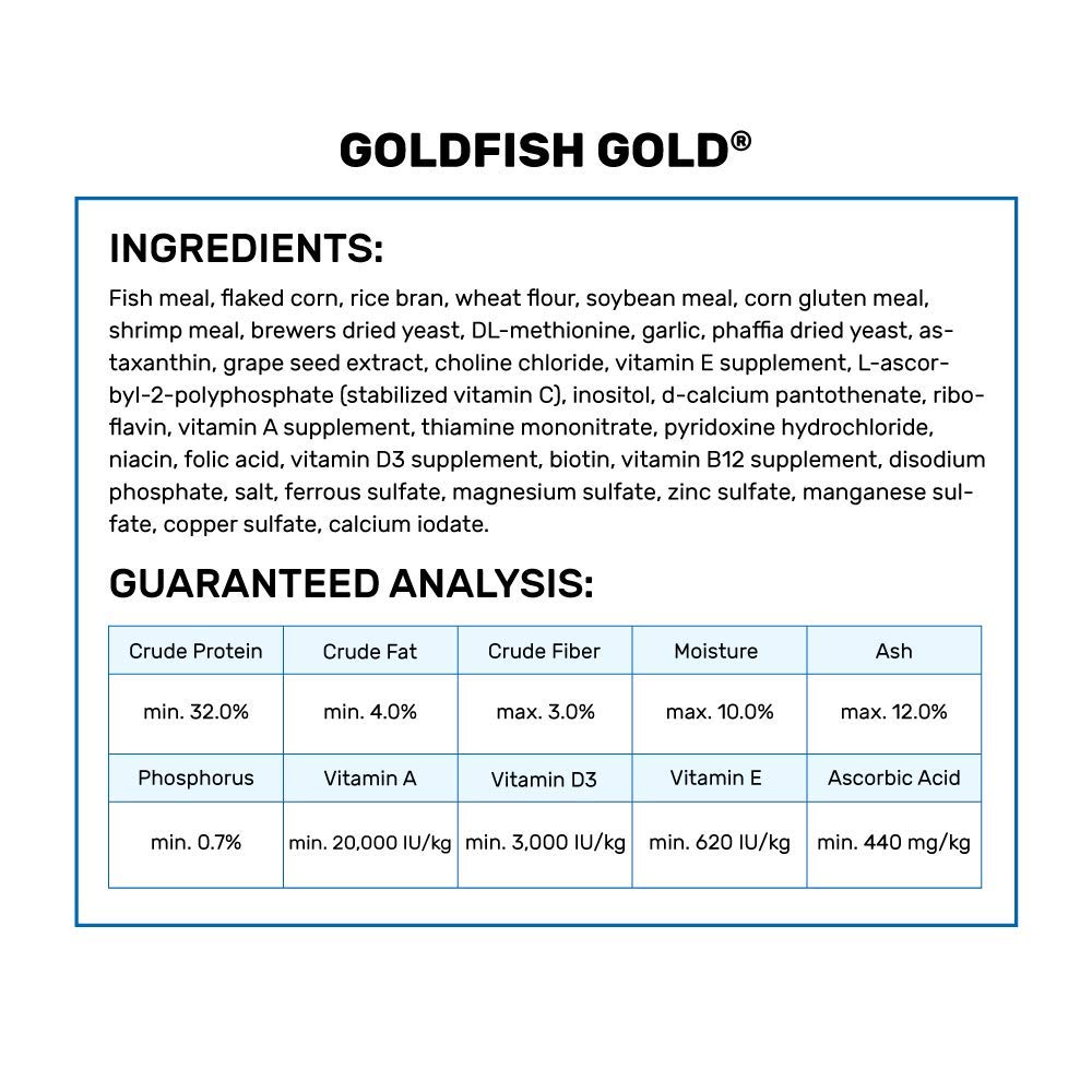 Couleur améliorée des poissons rouges grâce aux pellets Hikari Gold.