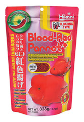 Hikari Blood Red Parrot+ granulés mini : couleur vive et appétit sain.