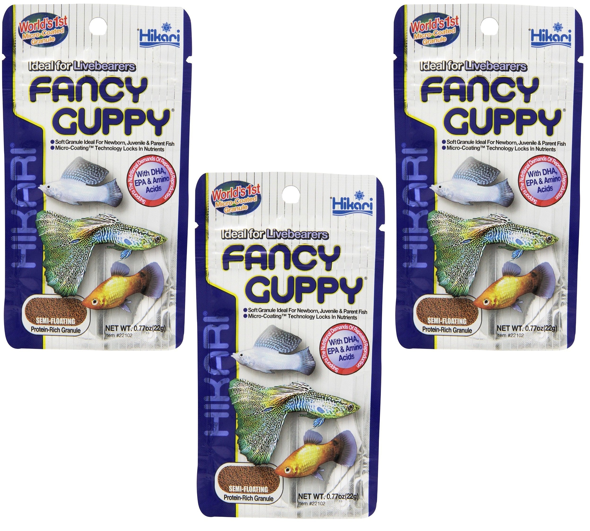 Nourriture Hikari pour guppys tropicaux fantaisie – favorise croissance et santé des poissons