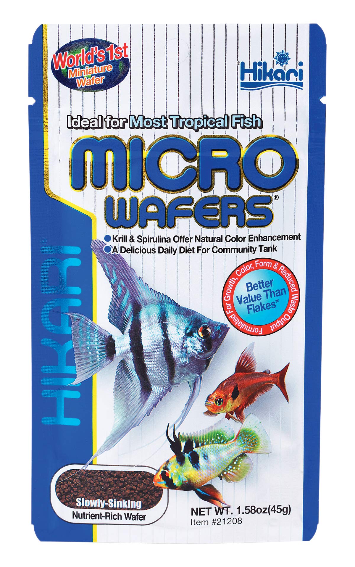 Hikari Micro Wafers emballage pratique prêt à l'emploi pour tous les niveaux d'aquarium