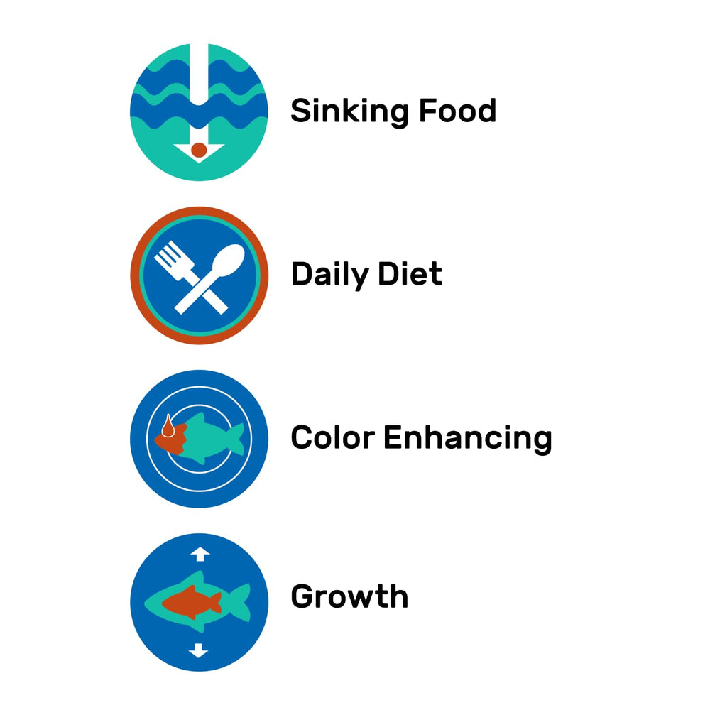 Hikari nourriture algues poissons herbivores, base d'alimentation naturelle.