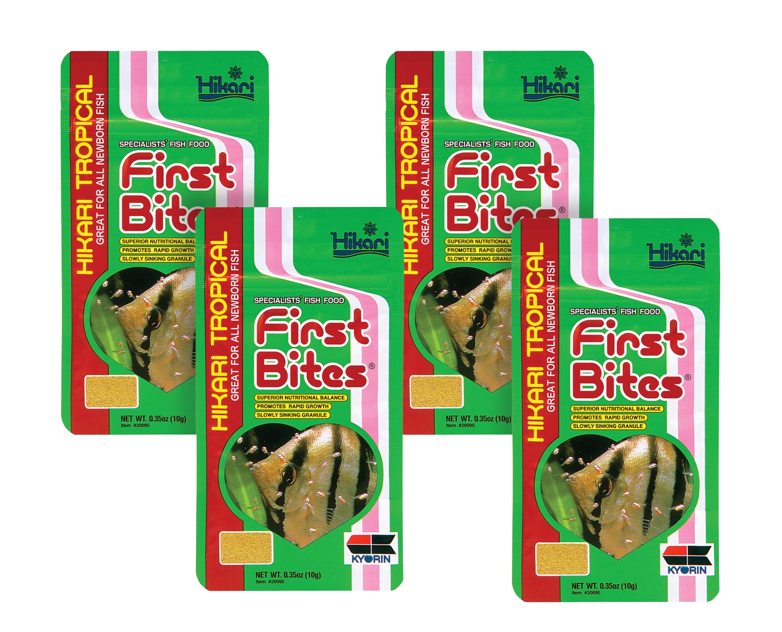 Hikari Premières bouchées pellets flottants facilitant l’alimentation des alevins.
