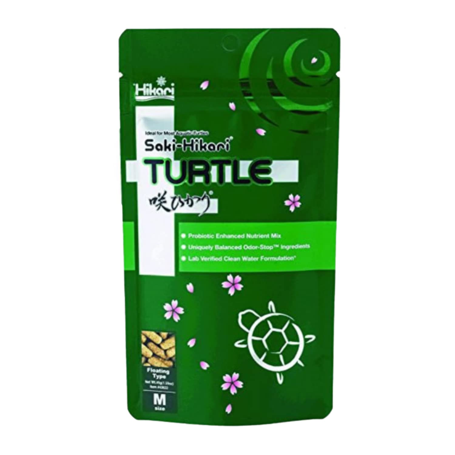 Nourriture pour tortues Hikari Saki, sac de 20 oz, soutient le plastron et la digestion.