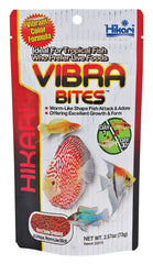 Hikari Vibra Bites montre des couleurs intenses grâce aux ingrédients colorants pour poissons tropicaux.