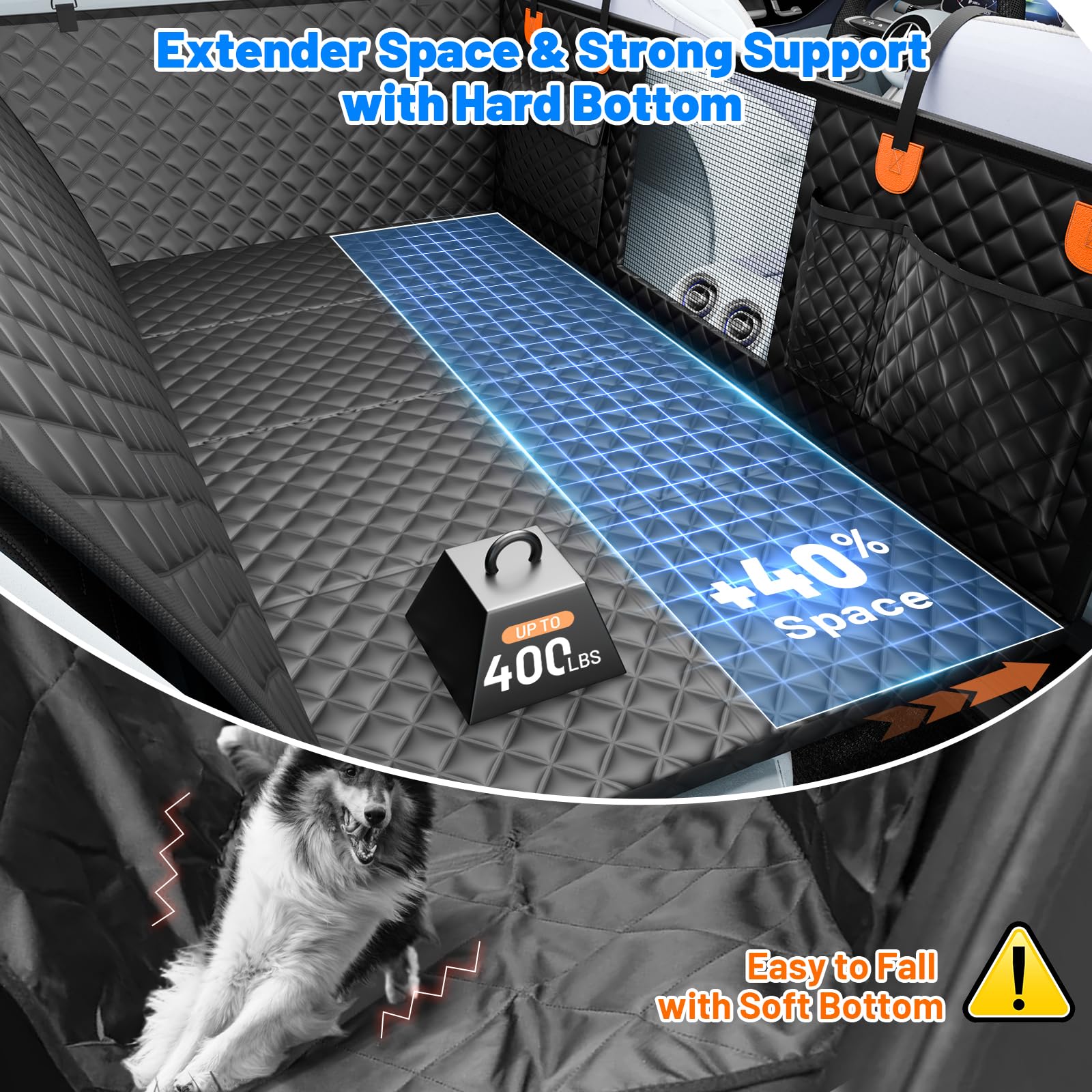 Avec HikeSeptPals, hamac chien camion: installation rapide et sécurité renforcée.