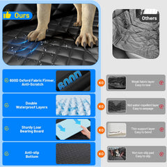 Avec HikeSeptPals, couverture imperméable arrière protège la banquette des salissures et griffes.
