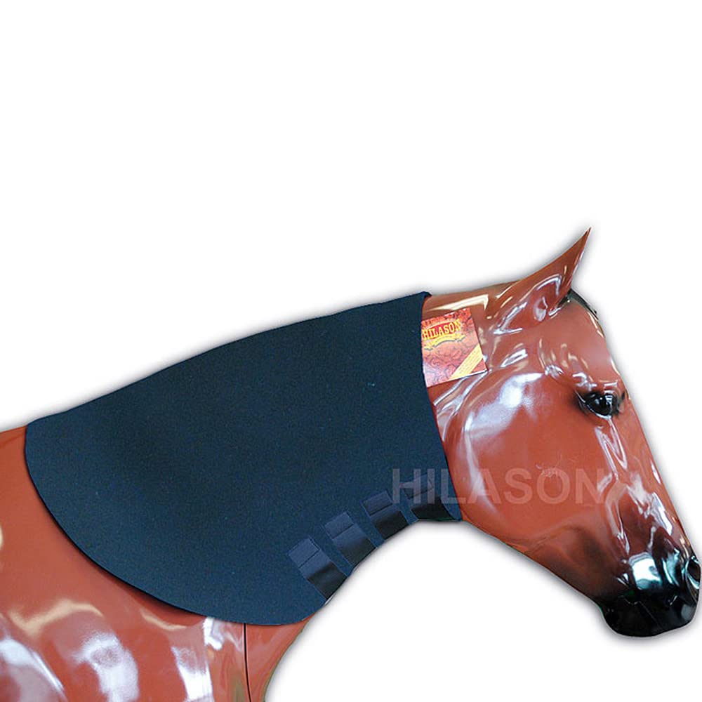 Hilason système de sudation pour le cou en néoprène noir, favorisant une sudation ciblée et confortable.