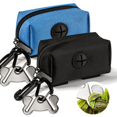 Hilihali distributeur sacs déjections chien bleu, pratique et maniable pour balades.