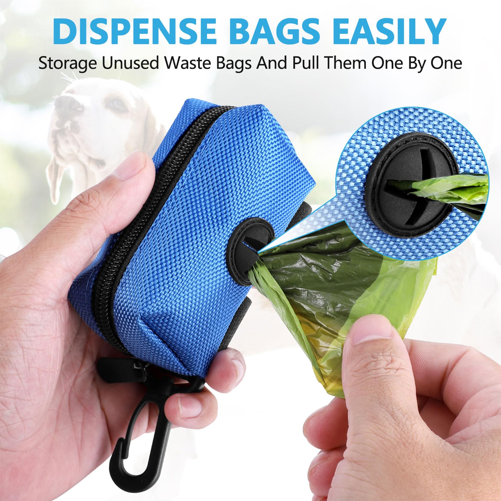 Fermeture zip du Hilihali bleu pour un accès rapide aux sacs