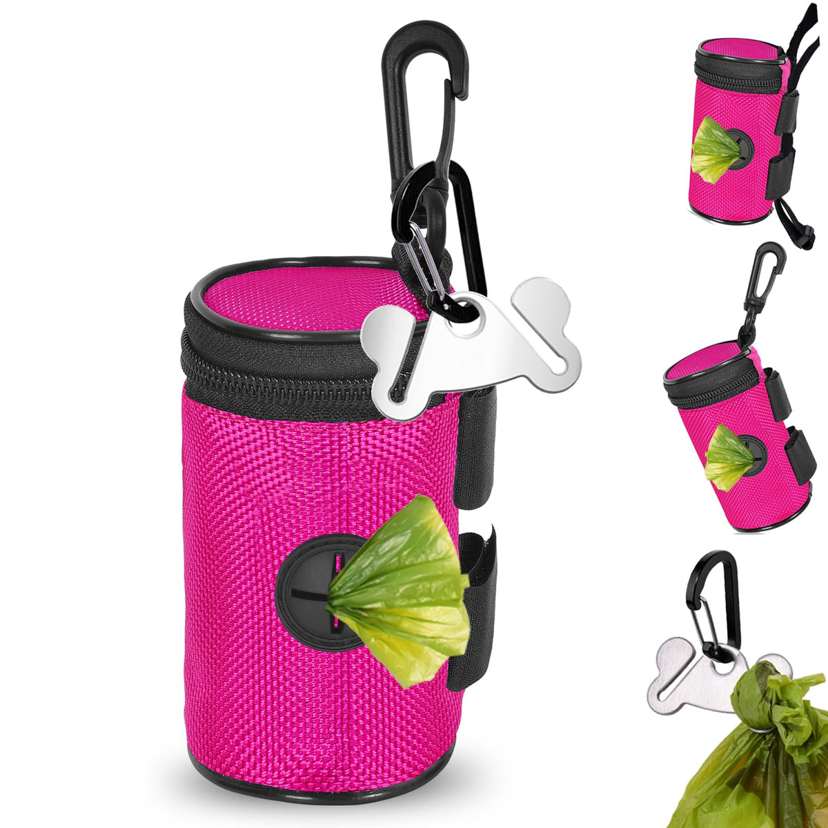 Hilihali distributeur sacs-poubelle pour laisse, pratique et mains-libres.