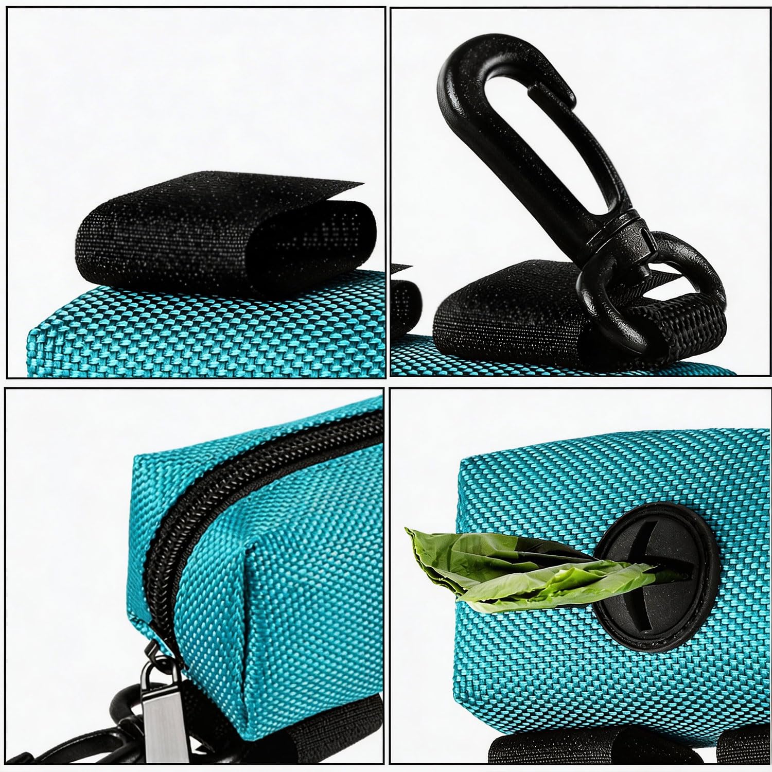 Porte-sacs déjections Hilihali avec boucle, rangement sûr sur la ceinture.
