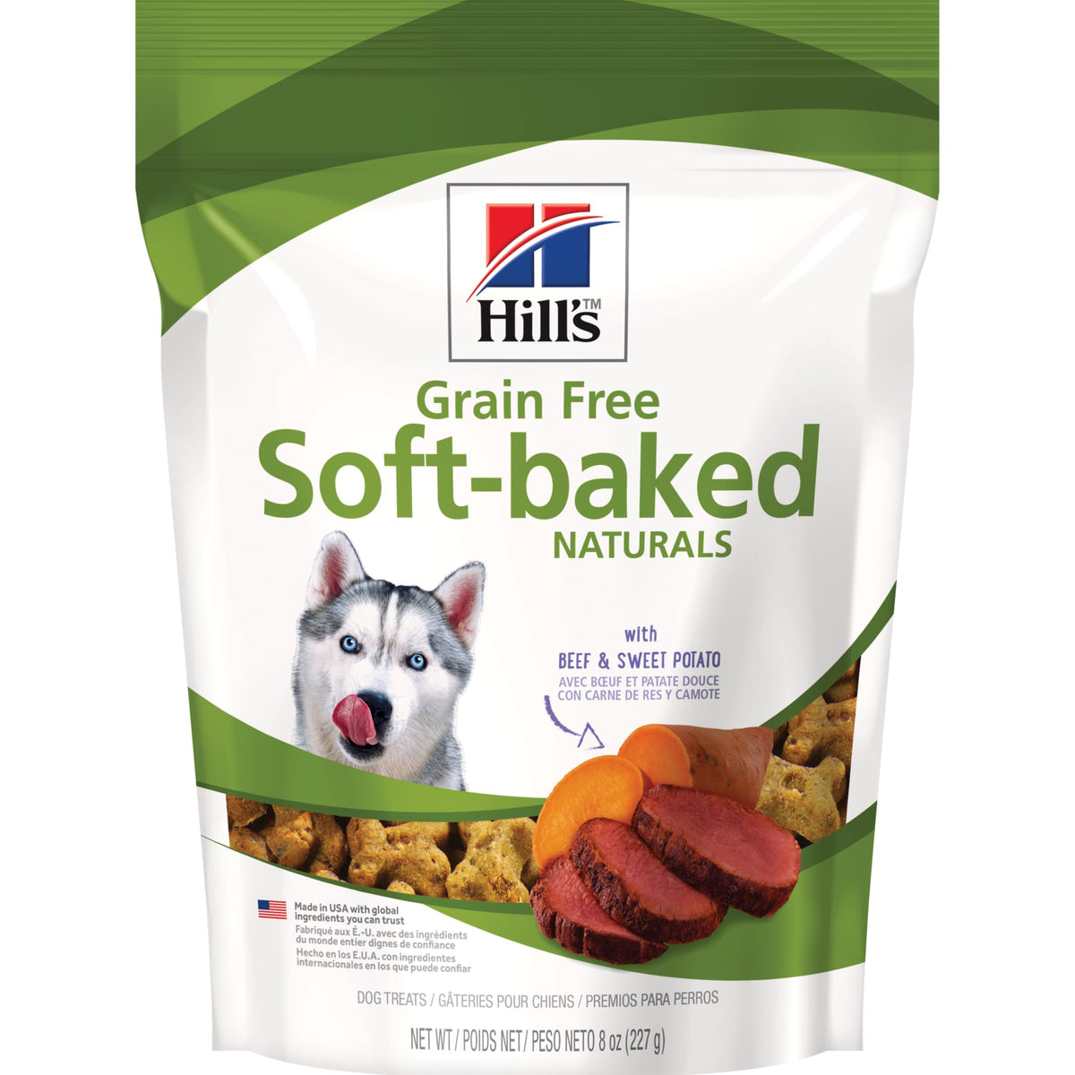 Friandise Hill's molle sans cereales boeuf patate douce image produit 8oz