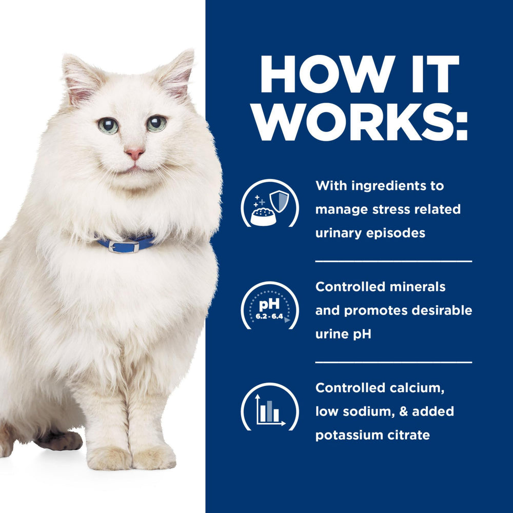 Hill's Prescription Diet c/d Multicare Stress Chat Soutien Vétérinaire – consultez votre vétérinaire pour l'adéquation.