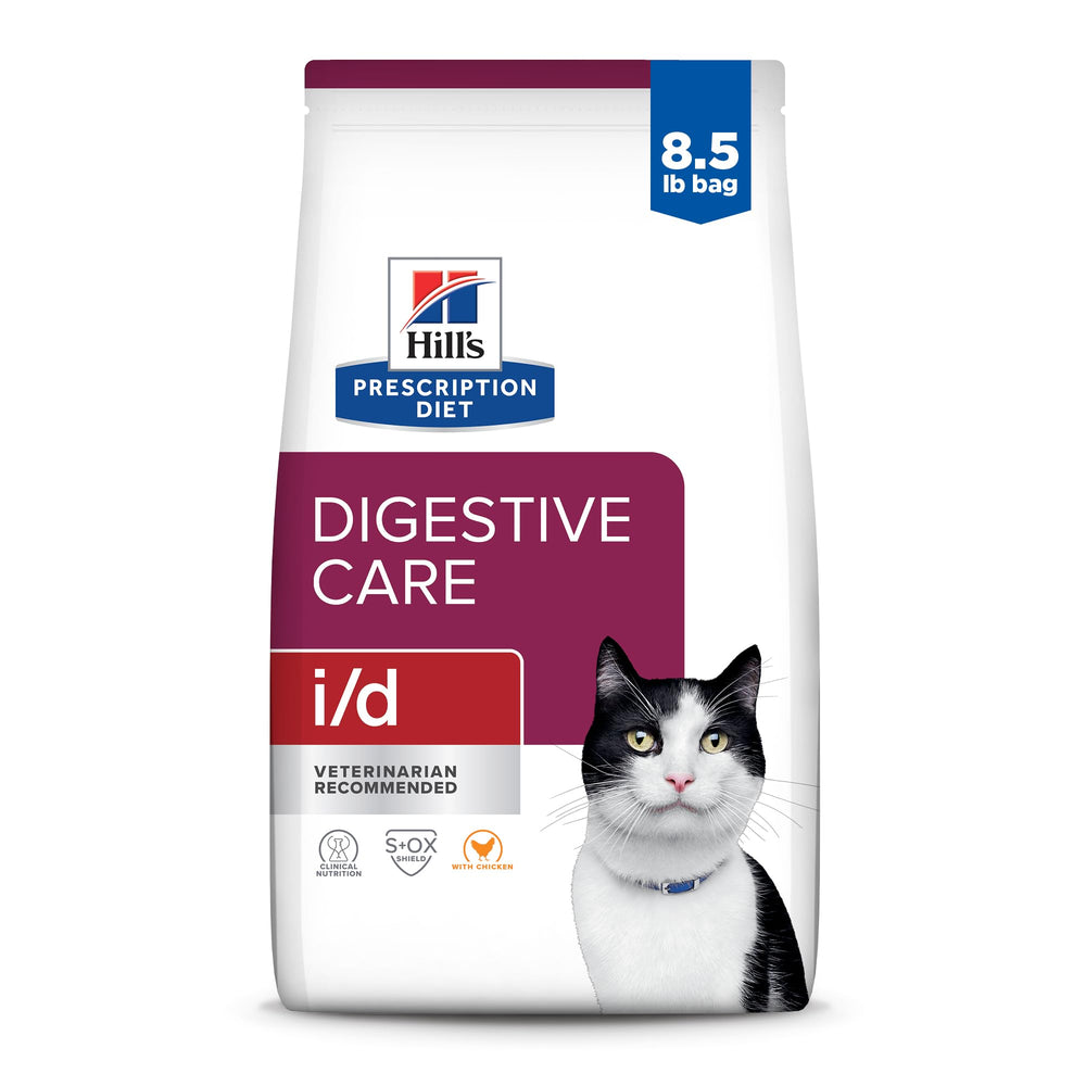 Hill's i/d chat poulet, sac 8,5 lb; soutien digestif potentiel et absorption facilitée