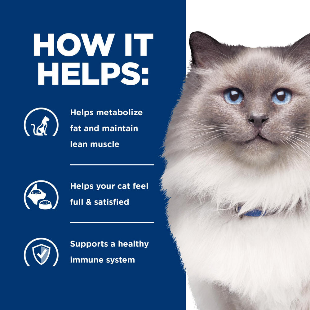 Hill's Prescription Diet r/d, L-carnitine, soutien potentiel du métabolisme des graisses.