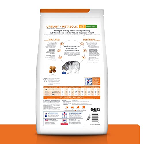 Hill's c/d Multicare + Metabolic, croquettes poulet pour chien, aide contrôl du poids.