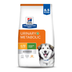 Hill's c/d Multicare + Metabolic pour chien, sac poulet; soutien urinaire potentiel.