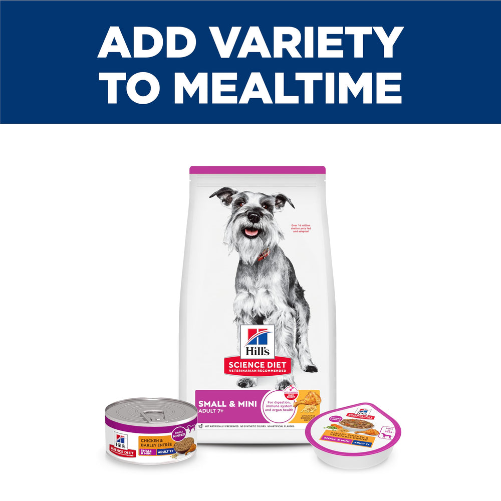 Morceaux de poulet réels dans Hill's Science Diet Adulte 7+.