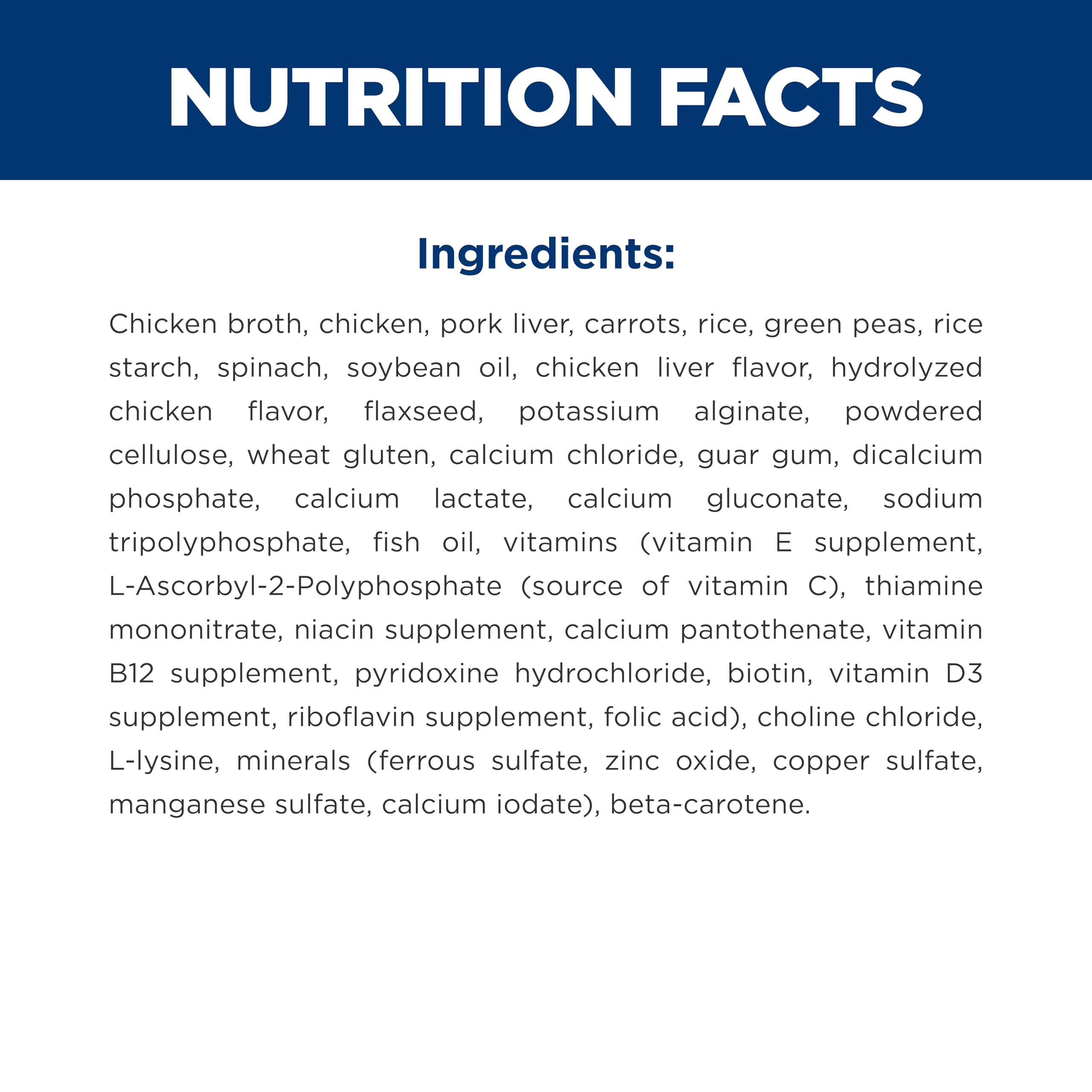 Hill's Science Diet Chien Adulte 1-6: nutriments ajoutés, vitamines et minéraux.