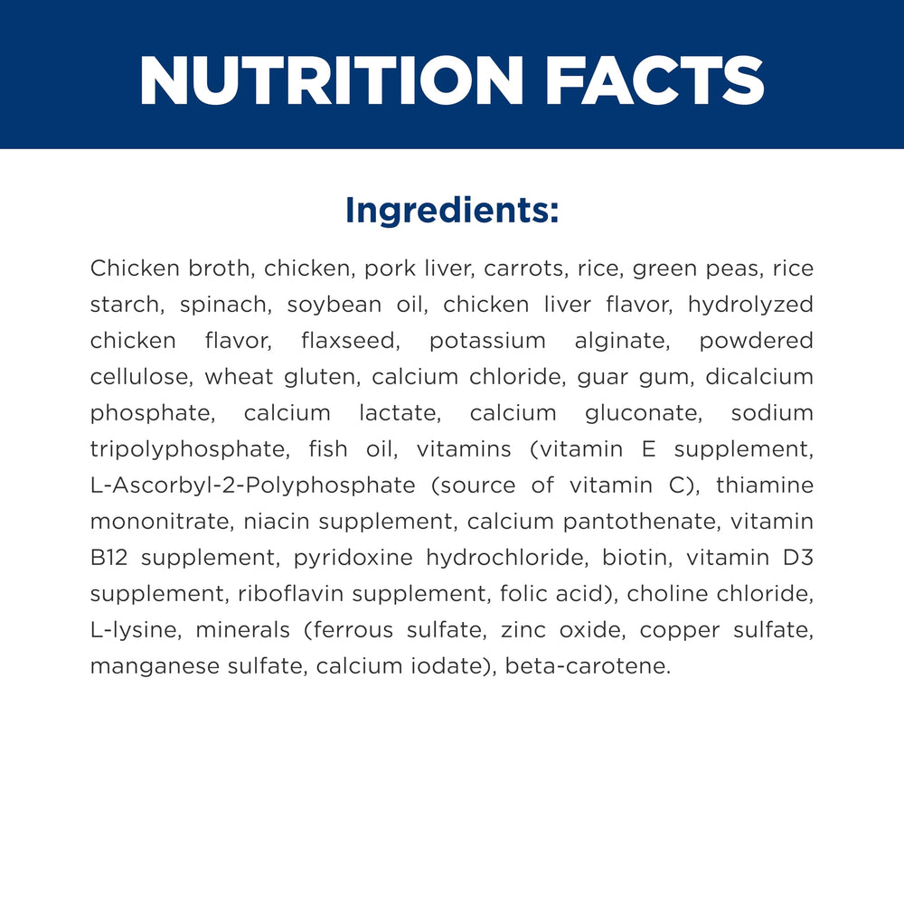Hill's Science Diet Chien Adulte 1-6: nutriments ajoutés, vitamines et minéraux.