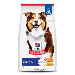 Hill's Science Diet Chien Adulte 7+ – emballage 5 lb pratique pour l'alimentation.